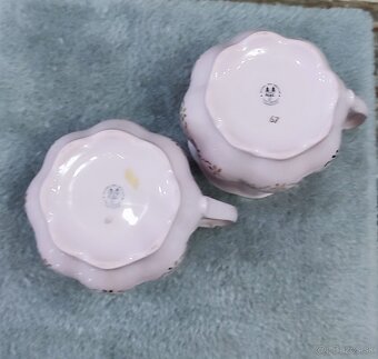 Růžový porcelán, 2 hrníčky, Chodov - 8