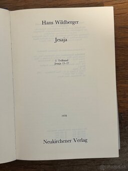 Knihy Biblický komentár Starého zákona: Izaiáš - 8