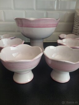 Keramický set - misa + 6 misiek - 8