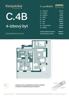 RADO | Rezidencia Karpatská C.4B - 4i luxusný byt 110 m2, te - 8