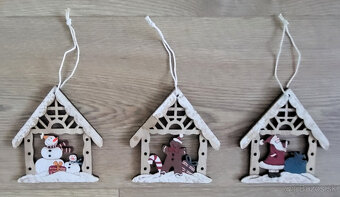 Vianočné drevené ozdoby: 1 ks / 1,50 € - 8
