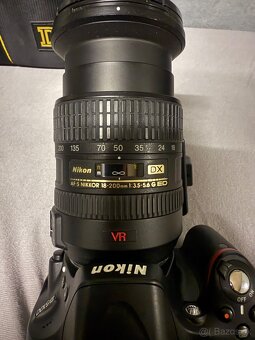 Nikon D5100 + objektív Nikon AF-S Nikkor 18-200mm f/3.5-5.6 - 8
