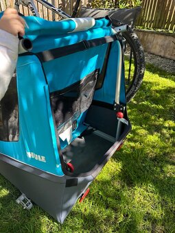 Cyklovozík Thule pre dve deti + Horský bicykel Cannondale - 8