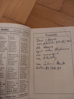 SLOVENSKO AMERICKÝ vreckový kalendár 1918 - 8