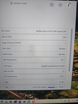 MSI Vector 16 HX - RTX grafika - novy so zarukou - 8
