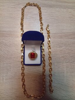 Krásny pozlátený pánsky set..plus darček - 8