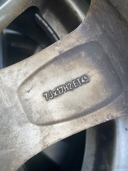 Predám 205/55 r17 disky 5x100 - 8