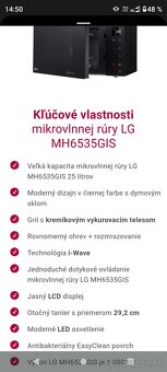 Mikrovlnná rúra LG - 8