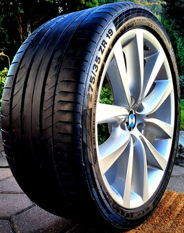 alu R19 5x120, dvojrozmer, orig. BMW 5, F10, F11 + pneu - 8