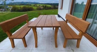 Záhradný nabytok z masívu - doprava po Slovensku 25€ - 8
