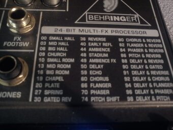 Mix - Behringer Xenyx 1204 FX - 8