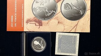 Slovenske mince proof, striebro, korunova mena. - 8