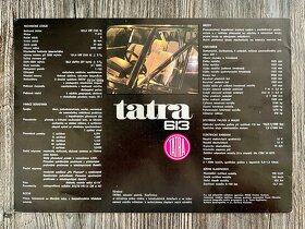 Dobový prospekt Tatra 613 ( 198X ) česky - 8