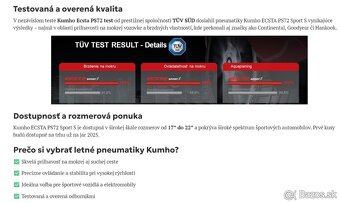 Kumho Ecsta PS72 Sport S 255/40 R20 letné 2025 - 8