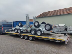 Prívesný vozík - trojnápravové plato - 8