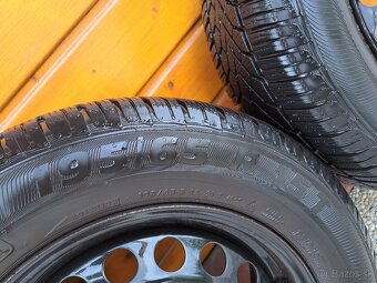 Plechové disky 5x112 R15 57,1 + zimné pneu Semperit 2015 - 8