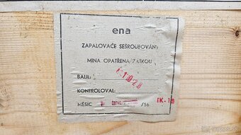 Vojenska drevena krabica bedňa 3. - 8