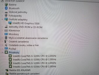 predám ntb Toshiba tecra / Intel core i5 / 8gb ram / ssd - 8
