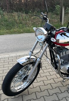 Jawa 350/634 svetlomet,smerovky,nosič - 8