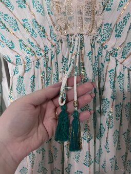 Zelené dlhé šaty - 8