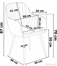 Jedálenská stolička s opierkami - 4 farby - 8