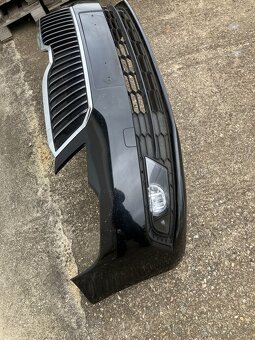 predni naraznik skoda superb ii 13-15 cerny maska - 8