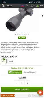 Predám Vector opticks Veyron 3-12x44 - 8