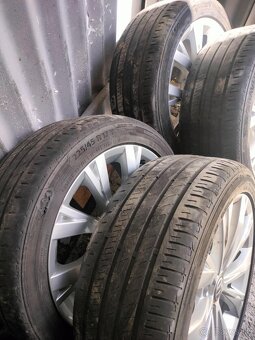 4ks alu disky orig. Vw 5x112 R17 pneu dojazd - 8