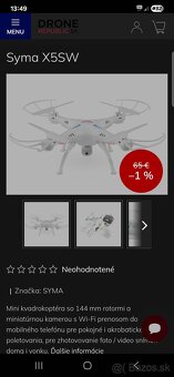 Predam ovládač dron náhradné diely - 8