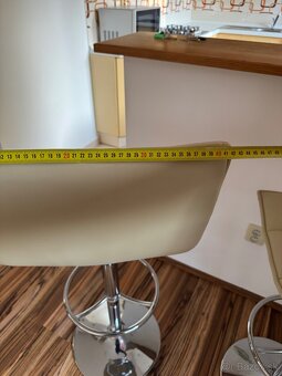 Predam 2ks barove stolicky chrom koža - 8