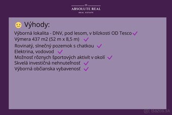 ABSOLUTE REAL / ZÁHRADA 437 m2, BA DNV, CHATA,ELEKTRINA,VODA - 8
