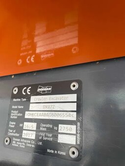 DOOSAN 2,8t minibager Import Norway-2018- AKO NOVÝ 3300h -L - 8