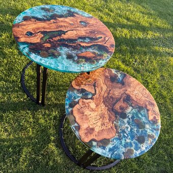 Epoxidový stôl , set konferenčných stolov , epoxidové stoly - 8