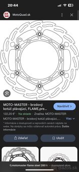 Ktm sx/ exc brembo strmen, adapter, kotuc MM - 8