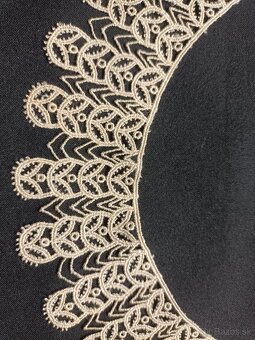 Originál . starožitné ecru čipkové golieriky - 8