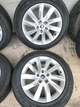 ☀️7mm alu disky orig. Škoda 5x112 R17 pneu nove 215/55 r17 - 8