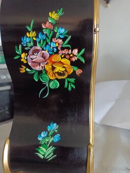 Boulle hodiny starožitný, Swiss made, Saints Helena - 8