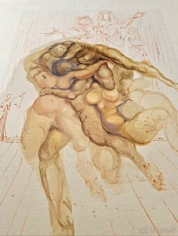 SALVADOR DALI - Rozhnevaní (Dante - Božská komédia) (Nerám.) - 8