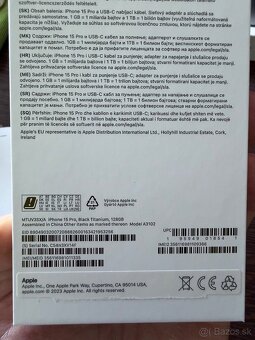 IPhone 15 Pro, Black Titanium, 128GB - 8
