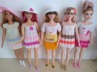 Námornícke letné šaty na bábiky barbie ken RH klobúky čiapky - 8