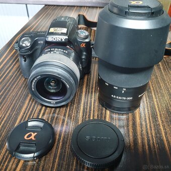 Sony alpha 33 zrkadlovka + objektívy 18-55 a 75-300 - 8