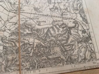vojenská mapa Lučenec - Losonc 1880 Rakúsko Uhorsko - 8