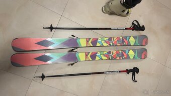 Detské freestyle lyže 125cm komplet set - 8