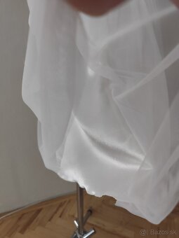 Krémové spoločenské šaty veľkosť 152 - 8