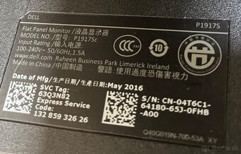 Dell P1917S 19" HD IPS, kvalitny panel, nizka spotreba - 8