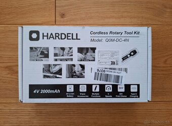 HARDELL Mini bezdrôtové gravírovacie náradie – 3,7 V, 18000 - 8