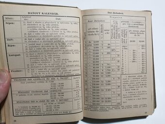 Kalendář a tabulky pro dřevařské hospodářství 1939--Rok vydá - 8