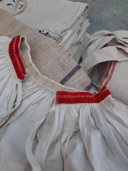 Na Predaj  Staré  Lanové vrecia , zachovalý prírodný ľanové - 8