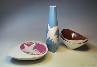 Jaroslav Ježek - váza, popolník, porcelán - 8