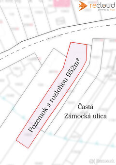 Slnečný pozemok pod hradom Červený Kameň, Častá - 8